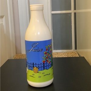 Vintage 1980 “Egizia” Carlton Milk Glass Garden Scene Design